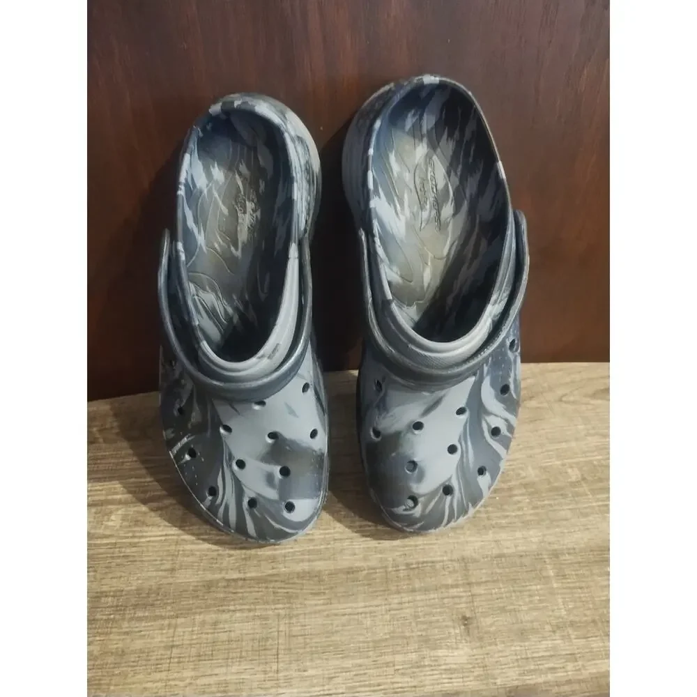 Skechers Archfit Clogs Mens 11.5 Camo Lightweight Slip On Water Shoes Strap
